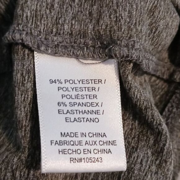 MOD Lusive Gray Crew Neck Long Sleeve Top High-Low Super Soft Tee Size L - Picture 6 of 10